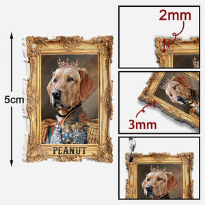 The King - Personalized Dog Keychain
