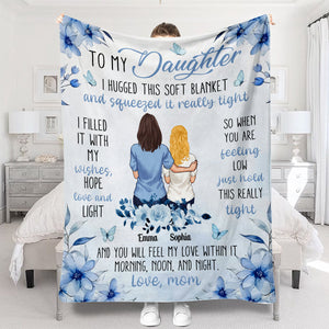 To My Daughter I Love You - Personalized Daughter Blanket