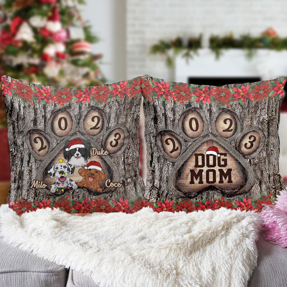 Dog Mom - Personalized Dog Throw Pillow
