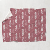 Custom Name Pattern - Personalized Grandma Blanket