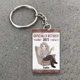 Relax And Enjoy The Ride - Personalized Retired Keychain