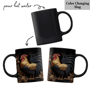 Rooster - Personalized Chicken Mug