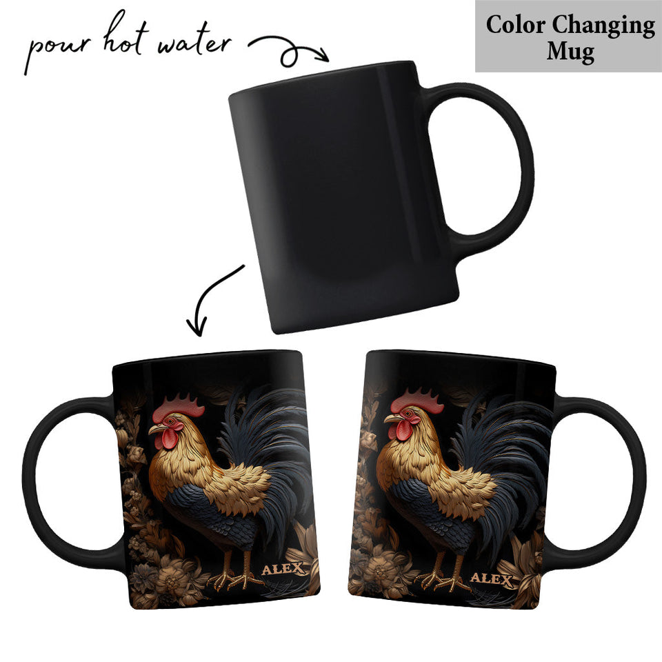 Rooster - Personalized Chicken Mug