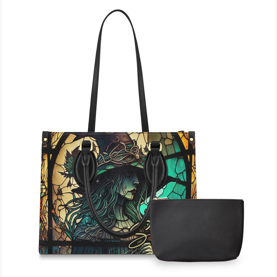 Mysterious Witch - Personalized Witch Leather Handbag