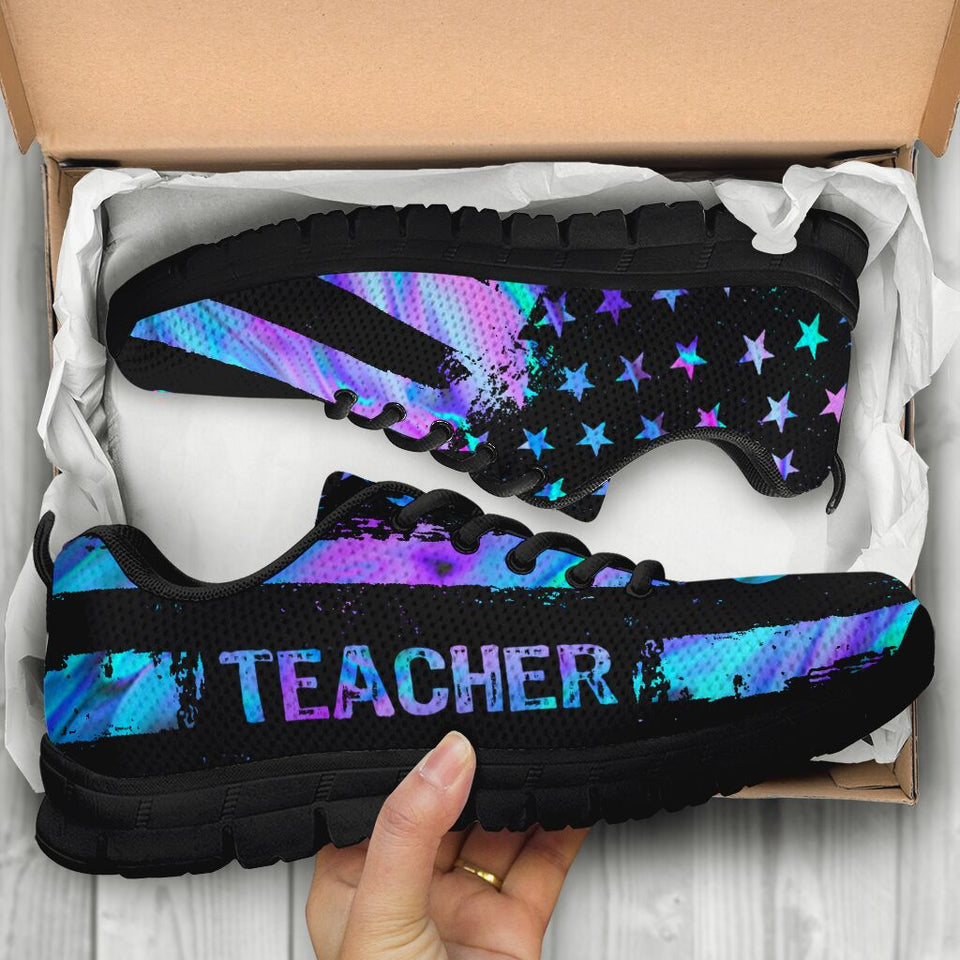 Teacher American Flag Teacher Sneakers 0622
