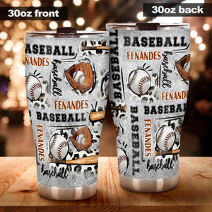 In My Baseball Era - Personalized Baseball Tumbler