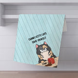 Cranky Kitty Cafe - Gift for cat lovers - Personalized Towel
