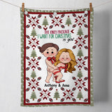 The Only Package I Want For Christmas Is You - Personalized Couple Golf Towel