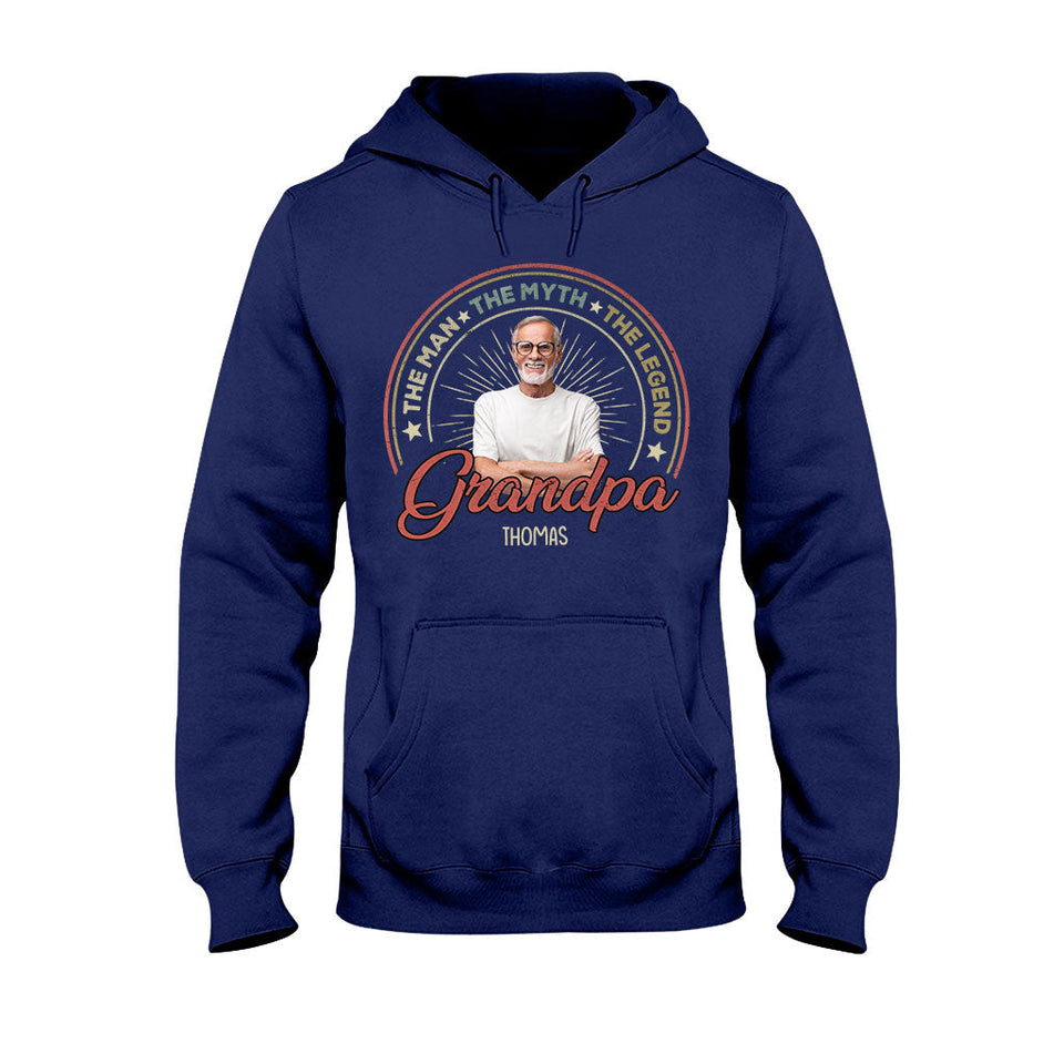 The Man The Myth The Legend - Gift for dad, grandpa - Personalized T-shirt And Hoodie