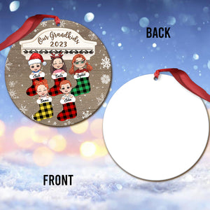 Our Grandkids 2023 - Personalized Grandma Ornament