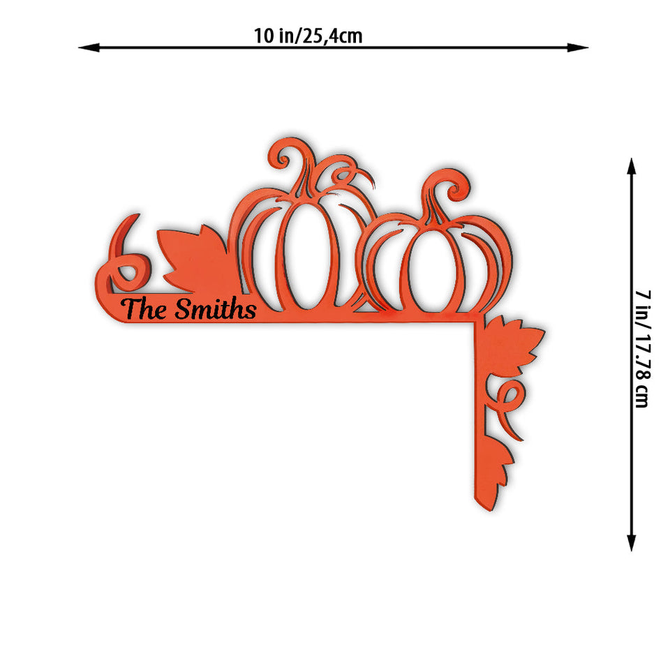 Thanksgiving Pumpkin - Personalized Thanksgiving Door Frame Decoration
