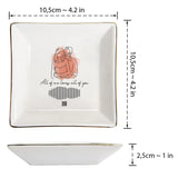 Romantic Couple Song Sound Wave Line Art - Personalized Husband And Wife Jewelry Dish