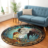 Just A Girl Who Loves Horses - Personalized Horse Round Rug