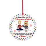 Coworkers Are Like Christmas Lights - Personalized Colleague Ornament