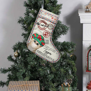 North Pole Express Santa Delivery - Personalized Cat Christmas Stockings