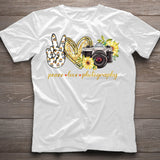 Peace Love Photography Photography T-shirt and Hoodie