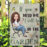 I’ll Be In The Garden - Personalized Gardening Garden Flag