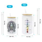 I Am Divine - Personalized Yoga Can Glass
