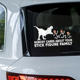 T-rex Doesn't Care - Dinosaur gift for friend, mom, dad, husband, wife, girlfriend, boyfriend - Personalized Decal Full
