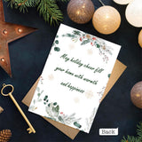 Custom Portraits Merry Christmas Card - Personalized Family Greeting Card