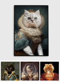 Royal Portrait - Personalized Cat Canvas And Poster