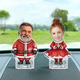 Santa And Santa's Favorite Ho - gift for husband, wife, boyfriend, girlfriend - Personalized Custom Shaking Head