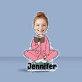 Just A Girl Who Loves Books - Personalized Book Custom Shaking Head