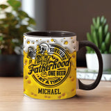 Surviving Fatherhood - Personalized Father Accent Mug