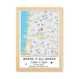 Where It All Began - Personalized Couple Light Photo Frame