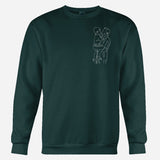 Custom Line Art - Personalized Grandpa Embroidered Sweater