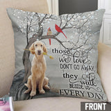 Your Wings Were Ready But My Heart Was Not - Personalized Dog Throw Pillow