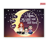Love You To The Moon & Back - Personalized QR Greeting Card