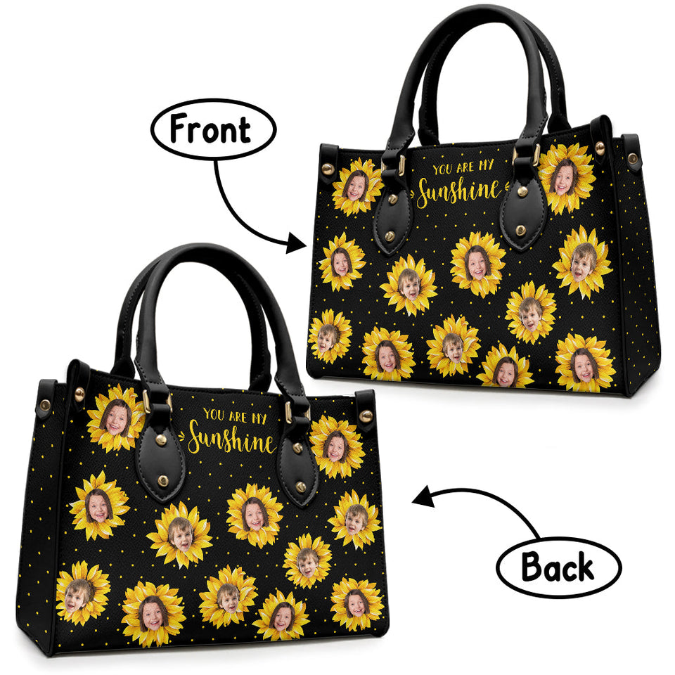 Grandma’s Garden - Gift for grandma, mom - Personalized Leather Handbag