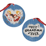 Best Grandma / Mom Ever - Personalized Grandma Ornament