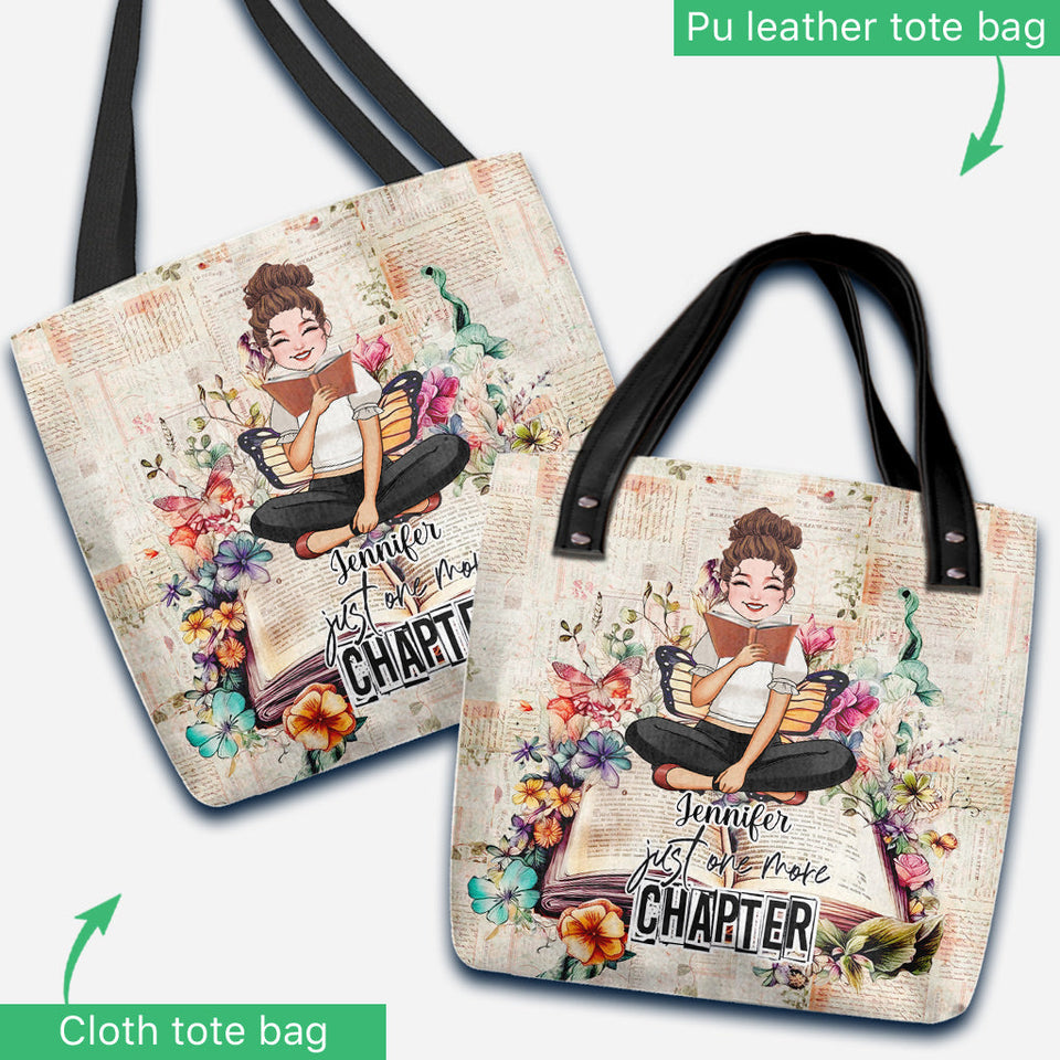 Just One More Chapter - Personalized Book Tote Bag