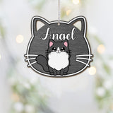 Meowy Christmas - Personalized Cat Ornament