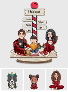 This Is Us - Personalized Family Freestanding Wood Plaque