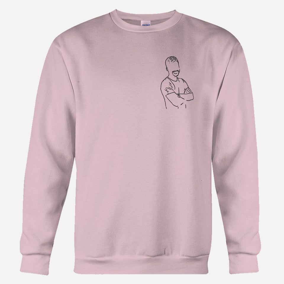 Custom Line Art - Personalized Son Embroidered Sweater