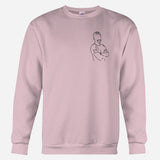 Custom Line Art - Personalized Son Embroidered Sweater