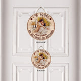 I’m Yours - Personalized Couple Round Wood Sign