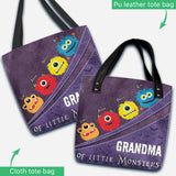 Grandma Of Little Monsters - Personalized Grandma Tote Bag