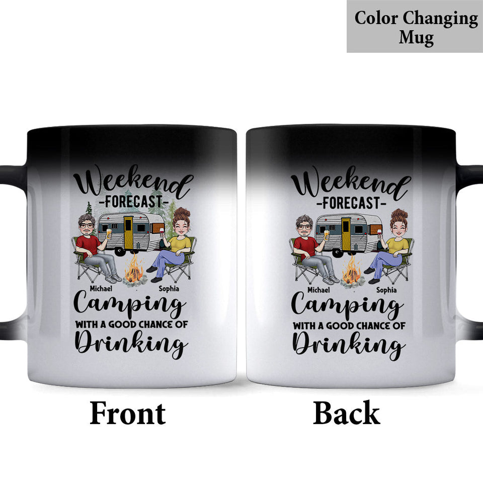 Weekend Forecast - Personalized Camping Mug