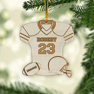 Love Football - Personalized Football Ornament