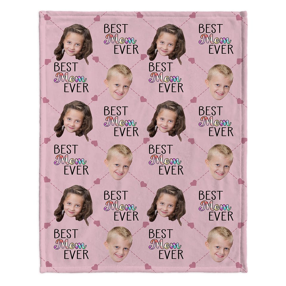 Best Grandma Mom Ever - Gift for grandma, mom, grandma - Personalized Blanket
