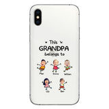 This Grandpa Belongs To - Personalized Grandpa Clear Phone Case