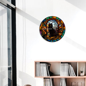 Black Cat - Personalized Black Cat Wall Clock