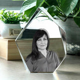 Custom Photo - Personalized Aunt Laser Engraving 3D Iceberg Shaped Crystal Lamp