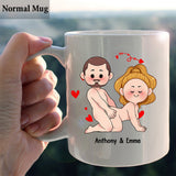 I Just Want You To Be Happy - Couple gift for husband, wife, boyfriend, girlfriend - Personalized Mug
