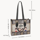 Best Grandma/ Mom Ever - Gift for grandma - Personalized Leather Handbag