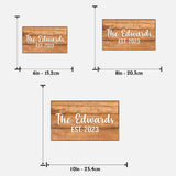 Our Family - Personalized Housewarming 2 Layered Wood Sign / Wood Plaque